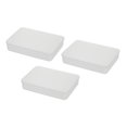 thumbnail image 1 of YBM Home Plastic Storage Bins with Lids for Organizing for Office, White, 1 of 2