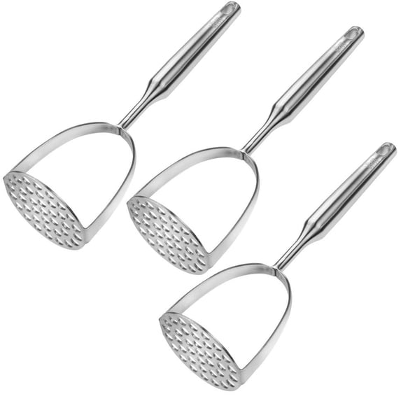 YBM Home Potato Masher and Vegetable Mashing Utensil Tool, Stainless Steel Hand Masher and Presser, 11.5" - 2411-3