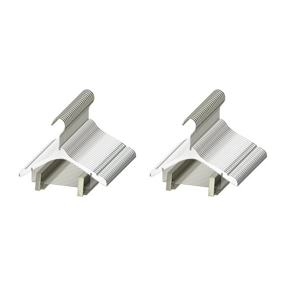 YBM Home Quality Acrylic Clear Hangers with Clips Made of Clear Acrylic for a Luxurious Look and Feel for Wardrobe Closet, Clothes Hangers Organizes Closet, Silver, 4112-50