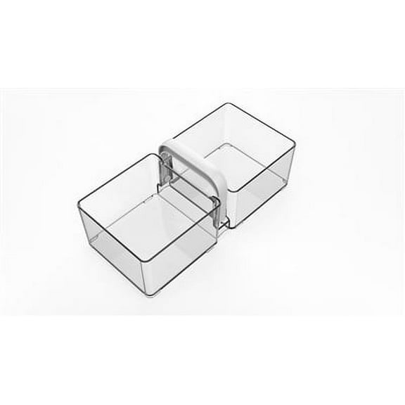 YBM Home Refrigerator Condiment Organizer, 14.5 in. L x 12 in. W x 3.5 in. H Clear