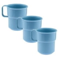 thumbnail image 1 of YBM Home Reusable Plastic Coffee Mugs 8oz, Unbreakable & Lightweight, 3 Pack Blue, 1 of 1