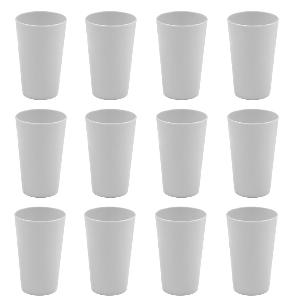 YBM Home Reusable Plastic Cups 10 oz, Unbreakable Drinkware Dishwasher