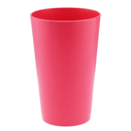 YBM Home Reusable Plastic Cups 10 oz, Unbreakable Drinkware Dishwasher Safe, Pink