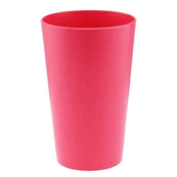 YBM Home Reusable Plastic Cups 10 oz, Unbreakable Drinkware Dishwasher Safe, Pink