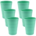 thumbnail image 1 of YBM Home Reusable Plastic Cups 12 oz, Unbreakable Drinkware Dishwasher Safe 6-Pack, Green, 1 of 1