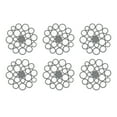 thumbnail image 1 of YBM Home Silicone Trivet Mat Sets for Table and Countertop, Trivet Dish Holder and Hot Pot Holder Perfect for Holding Hot Dishes, Hot Pots and Pans, Gray, 1207-6, 1 of 2