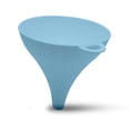 thumbnail image 1 of YBM Home Small Plastic Funnel for Water Bottle Liquid Transfer Food Grade, Dishwasher Safe, 8 fl. oz, Height 4.5 in. Upper Diameter 4.5 in.- 39-1333blue, 1 of 1