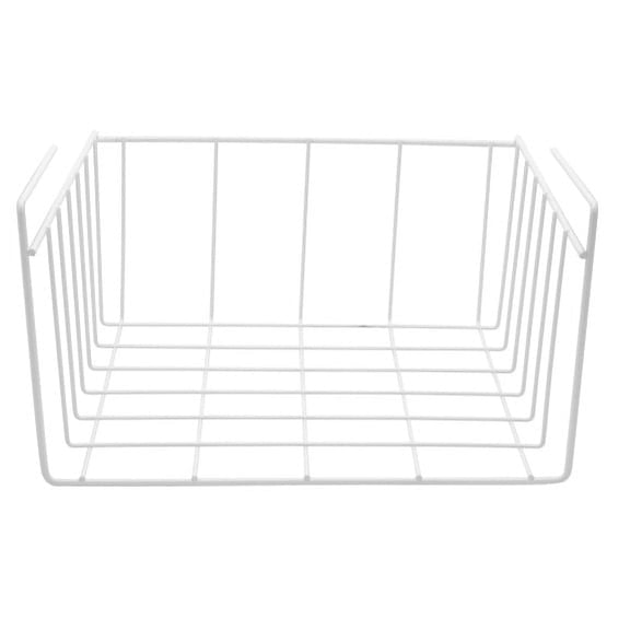 YBM Home Small Under Shelf Kitchen Pantry Wrap Rack White