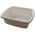 thumbnail image 1 of YBM Home Square Plastic Wash Basin 6.25 quart - White with Dots, 1 of 3