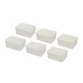 thumbnail image 1 of YBM Home Stackable Plastic Storage Bin with Lid, White, 2148-6, 1 of 2