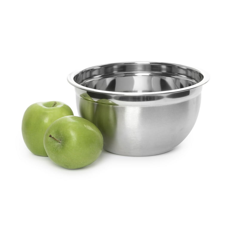 YBM Home Stainless Steel Deep Mixing Bowl 10.25 inches Diameter - Silver, 5  Quart