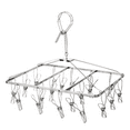 thumbnail image 1 of YBM Home Stainless Steel Laundry Drawing and Hanging Rack with clips, 1 of 4