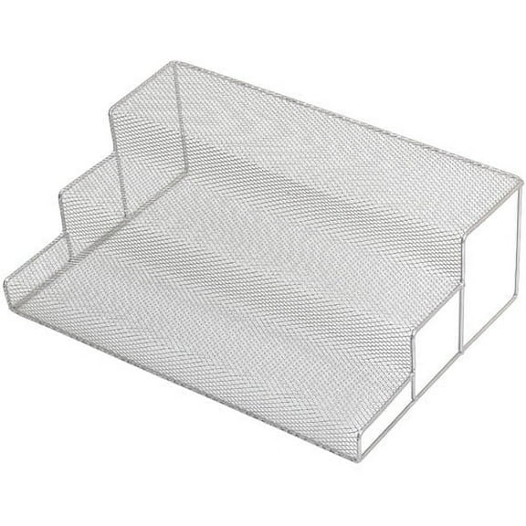 YBM Home Kitchen Mesh 3 Tier Spice Rack Step Shelf Organizer, Multipurpose, 2317