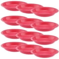 thumbnail image 1 of YBM Home Unbreakable Round Deep Plastic Plate 15-Ounce | Tableware Plates BPA-Free, Pink 12 Pack, 1 of 2