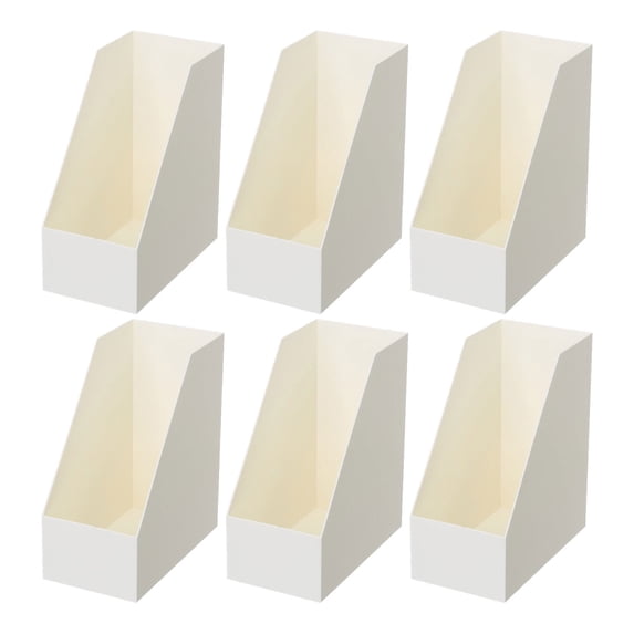 YBM Home Vertical File Bins Organizer Open Front Design for Easy Access to Files, Documents, and Magazines, Ideal for Home Office, Work Desktops, Large, 1270-6