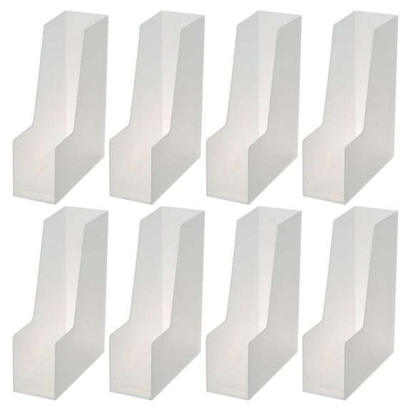 YBM Home Vertical File Bins Organizer Open Front Design for Easy Access to Files, Documents, and Magazines, Ideal for Home Office, Work Desktops, Medium, 1260-8