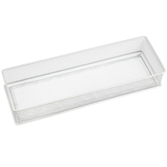 YBM Home White Mesh Desk Drawer Organizer Tray for Home and Office - Multipurpose Storage Holder, 2520-1