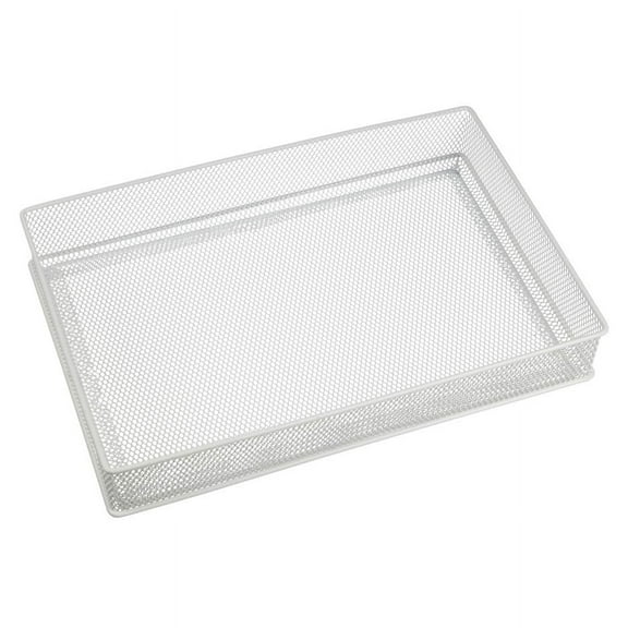 YBM Home White Mesh Desk Drawer Organizer Tray for Home and Office - Multipurpose Storage Holder, 2521-1