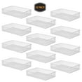 thumbnail image 1 of YBM Home White Mesh Drawer Organizer Tray for Kitchen and Desk Drawers  6” x 9” x 2”, 12 Pack, 1 of 10