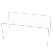 YBM Home White Wire Cabinet Helper Shelf Organizer and Storage Rack Helper for Kitchen, Expandable Kitchen Counter and Cabinet Shelf, 2553