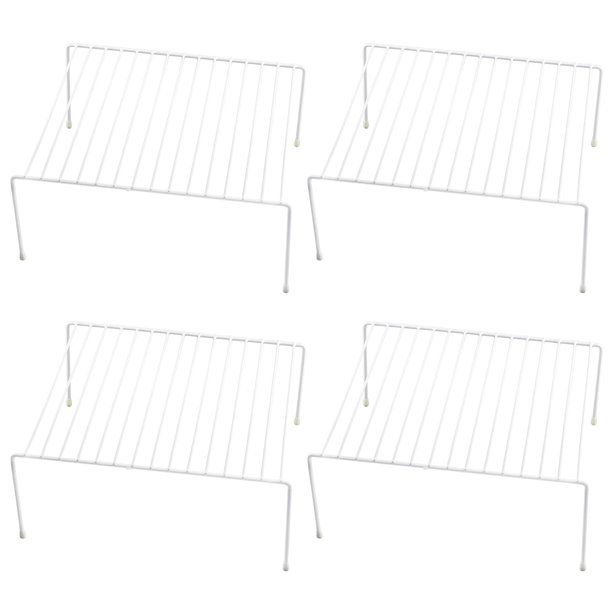 YBM Home White Wire Helper Shelf Organizer and Storage Rack