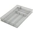 thumbnail image 1 of YBM Home Wire Mesh Silver Drawer Organizer for Silverware and Gadgets, 1 of 7