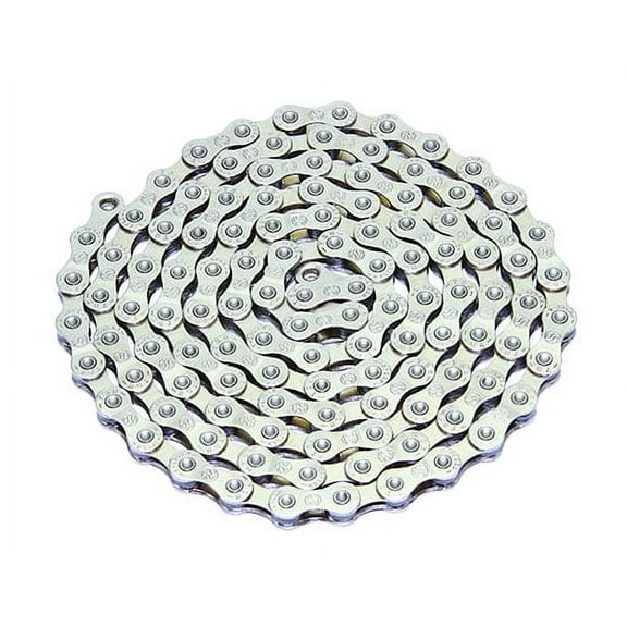 YBN BICYCLE CHAIN 1/2" X11/128 9 SPEED SILVER. Bike part, Bicycle part, bike accessory, bicycle part
