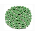 thumbnail image 1 of YBN Chain 1/2x1/8x112 Green/Chrome. Chain, bike chain, lowrider bikes, beach cruiser, chopper, bmx, track fixie bicycles, 1 of 1