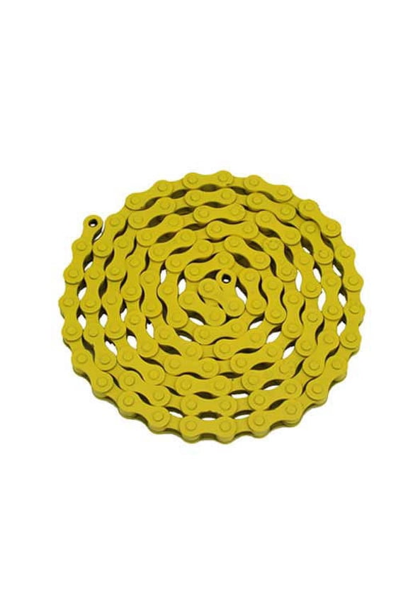 YBN Chain 1/2x1/8x112 Yellow. for bicycle Chain, bike chain, lowrider bikes, beach cruiser, chopper, limos, stretch, bmx