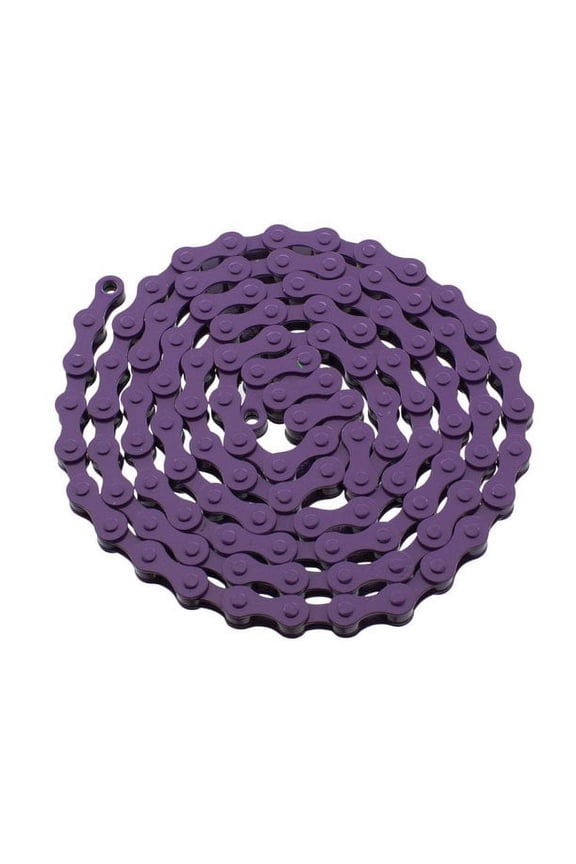 YBN S410 Bicycle Chain (1-Speed, 1/2 x 1/8-Inch, 112L) Purple