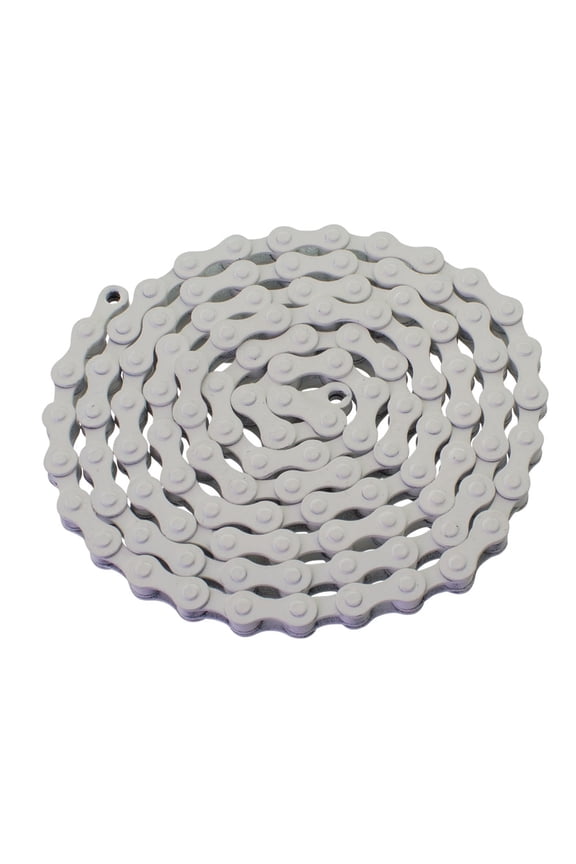 YBN S410 Bicycle Chain (1-Speed, 1/2 x 1/8-Inch, 112L) , Various Colors (White)