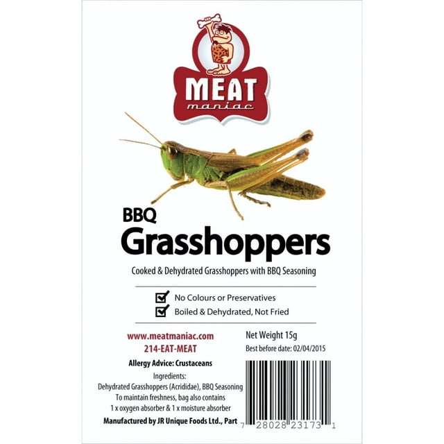 YBQF Edible Insects | BBQ Grasshoppers