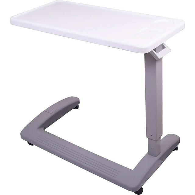 YBQF Overbed Table and Hospital Bed Table - Table With Wheels - Over The Bed Table For Home Use and Hospital, Bedside Table With Wheels, Over Bed Desk, Over Bed Table With Wheels