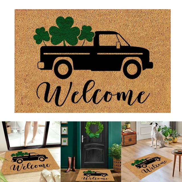 YBWZH Clearance Carpet Irish Day Floor Mats Holiday Mats Door