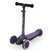 YBike YGLXB5 GLX Boost Scooter with Adjustable Steering & Handlebar Height for Kids, Purple