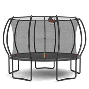 YC 12FT trampoline Pumpkin- Black Red