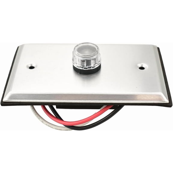 YCA1031 Photocell Sensor for Outdoor Lights, 120V Dusk to Dawn Light Control with Wall Plate Included, Post Eye Button Photocontrol, UL Listed