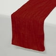 thumbnail image 1 of YCC - 14 x 108 inch Crinkle Taffeta Table Runners Burgundy, 1 of 1