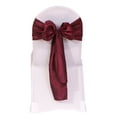 thumbnail image 1 of YCC - Crinkle Taffeta Chair Sashes Eggplant (Pack of 10), 1 of 1