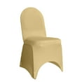 YCC Linens - 6 Pack Stretch Spandex Banquet Chair Covers - Champagne ...