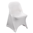 thumbnail image 1 of YCC Linens - 6 Pack Stretch Spandex Folding Chair Covers White, 1 of 5