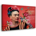 thumbnail image 1 of YCCJ-Frida Kahlo Wall Art Print, Home Decor Unframed Poster Wall Art Canvas Artwork for Living Room, Pictures for Bedroom Painting (8"x12" - Ready to Hang, Frida Kahlo W/Mockingbird), 1 of 7