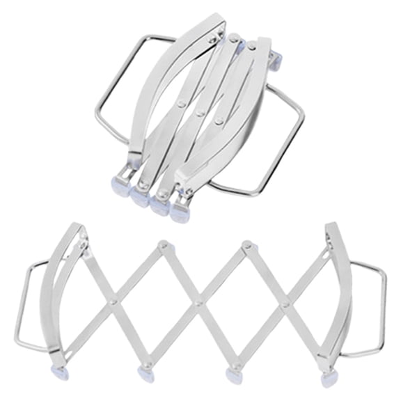 YCCMML Expanding Trivet with Handles, Stainless Steel Adjustable Hot Plate Holder Mats for Countertop