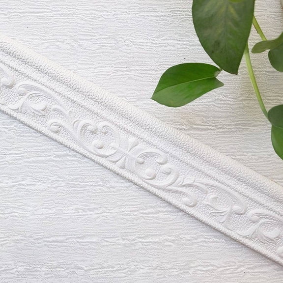 YCCMML Flexible Wall Molding Trim Adhesive 3D Foam Waist Line, PVC Skirting Line Wall Sticker & Floor Baseboard