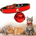 thumbnail image 1 of YCCMML Leather Cat Collar, Adjustable Kitten Collar with Bell for Small Pets, 1 of 9