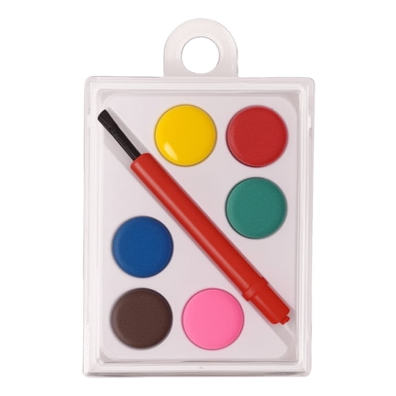 YCCMML Valentines Watercolor Paint Set with Heart Shaped Colors Painting Cards Tray and Brush Bag