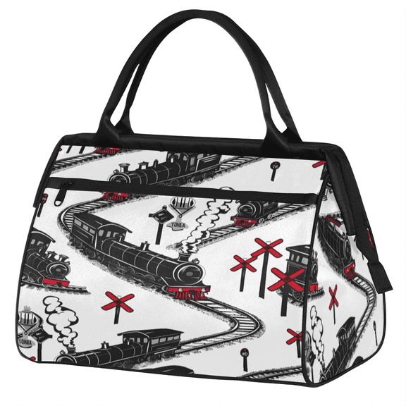YCCZCPRL Steam Train Cute Weekender Travel Duffel Bag Carry On Overnight Gym Hospital Bag Personal Item Travel Bag