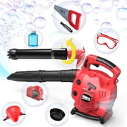 YCFUN 2 in 1 Kids Leaf Blower and Bubble Toy, Real Working Play Garden Tool Set with Airflow & Sound, Outdoor Yard Toy for Kids Boys Girls Ages 3-6