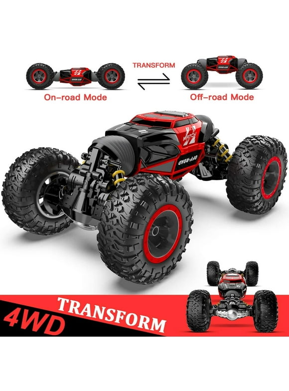 YCFUN 4WD RC Cars RC Trucks Transform Crawler Remote Control Monster Truck RC Toy Cars for Adults Boys Kids 6+, All Terrain Remote Cars
