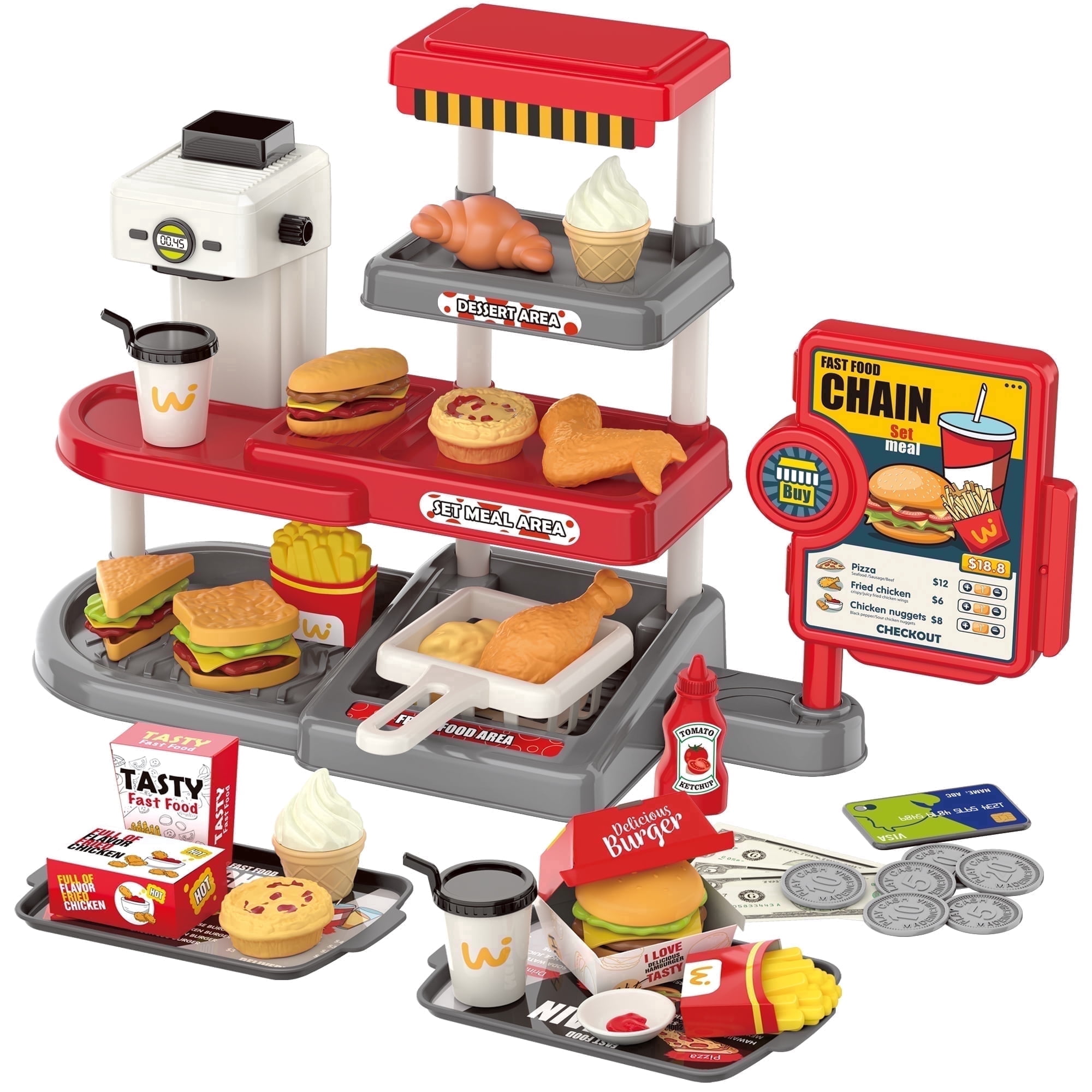 YCFUN Play Food and Accessories for Pretend Kitchens - Walmart.com